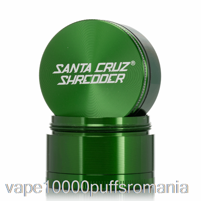 Vape Romania Santa Cruz Tocator 2,2 Inchi Mediu Slefuitor 4 Piese Verde (53 Mm)